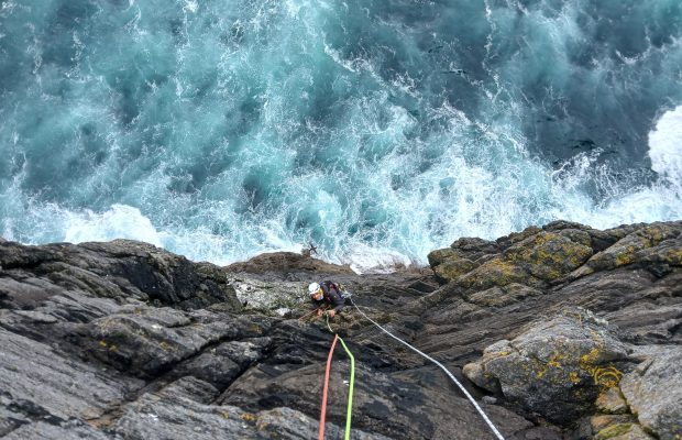 Climbing on Pabbay and Mingulay