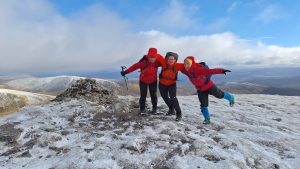 Windy summit of Carn Dearg