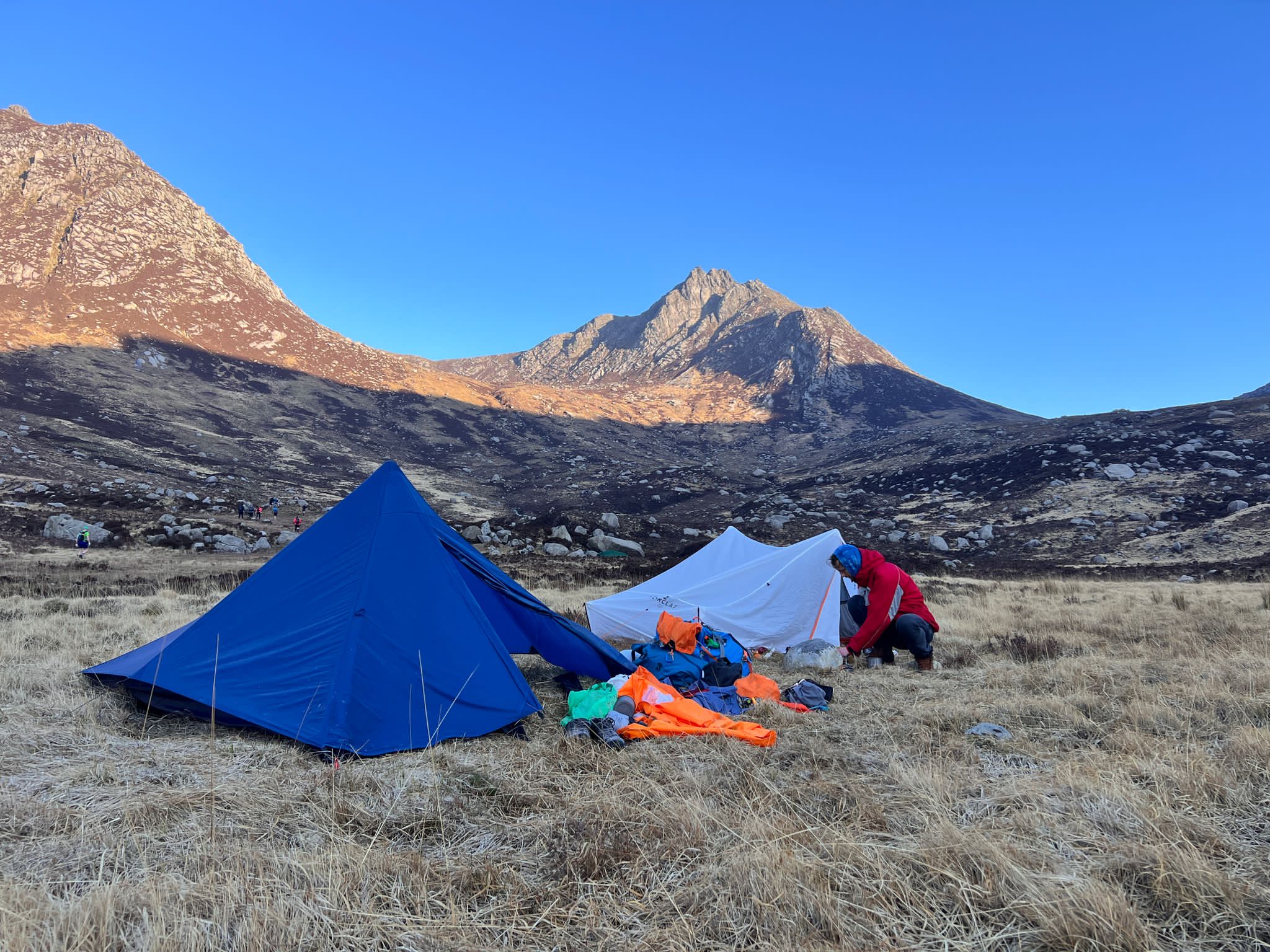 Camping spot at the bottom of Cir Mhor