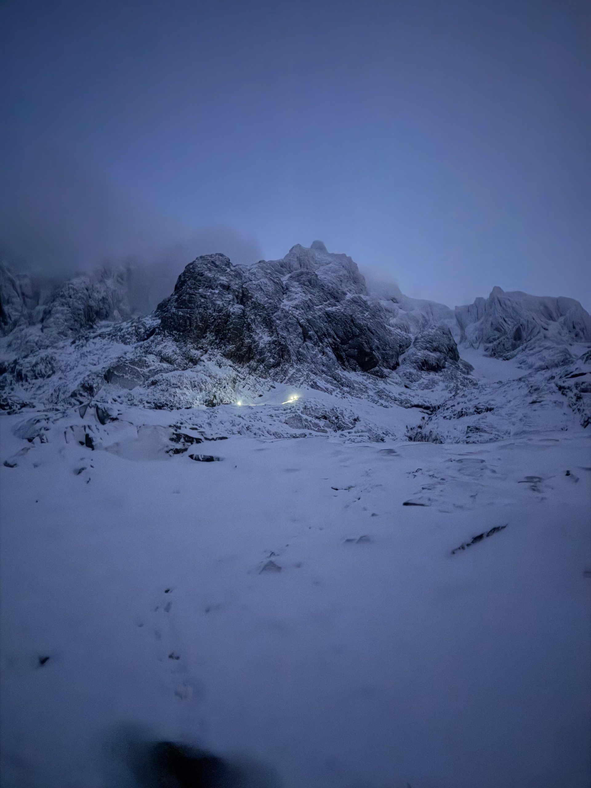 Douglas Boulder early morning, Ben Nevis, CIC Meet, JMCS Glasgow