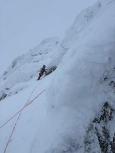 Winter climbing, cairngorms 