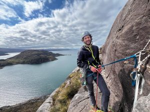 Invercroft Hut meet, Diabeg, Abseil station, JMCS Glasgow