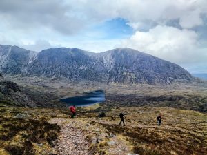 Invercroft Hut meet, Descending from Fuar Tholl, Glasgow JMCS